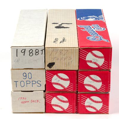 Sale Photo Thumbnail #192: 9 Boxes of Baseball Cards incl Topps