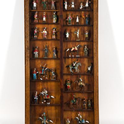 Sale Photo Thumbnail #47: Display of Napoleonic War Metal Toy Soldiers