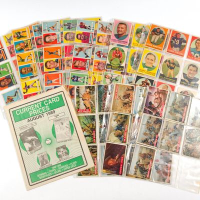 Sale Photo Thumbnail #118: Football and Davy Crockett Movie Cards from the Mid 1900s