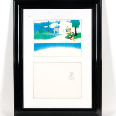 Sale Photo Thumbnail #38: Donald Duck Animation Cel and Sketch