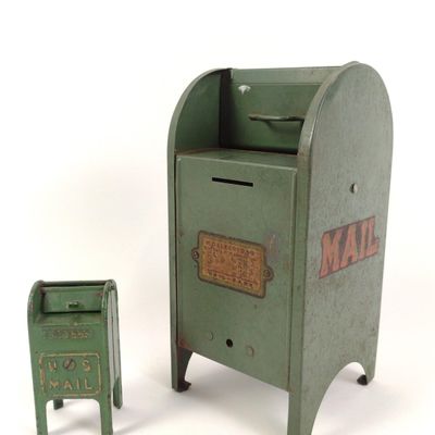 Sale Photo Thumbnail #307: 2 Antique Mailbox Banks