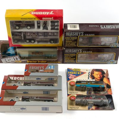Sale Photo Thumbnail #102: 9 Hershey's Vintage Die Cast Trucks and Train Cars