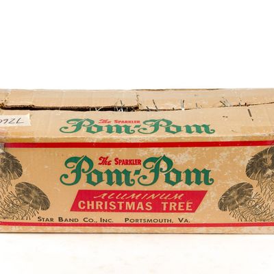 Sale Photo Thumbnail #66: The Sparkler Pom-Pom Aluminum Christmas Tree