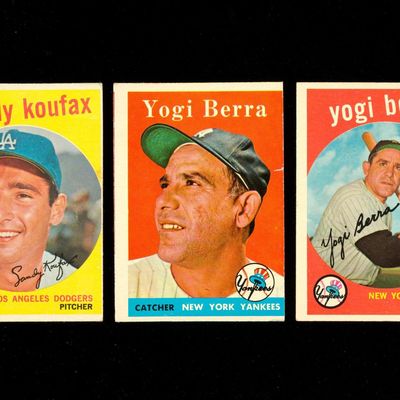 Sale Photo Thumbnail #219: Yogi Berra and Sandy Koufax Baseball Cards