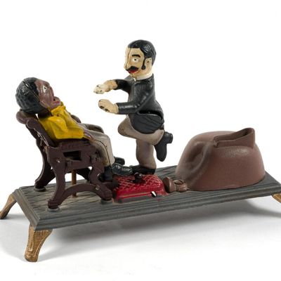 Sale Photo Thumbnail #117: Dentist Cast Iron Mechanical Bank