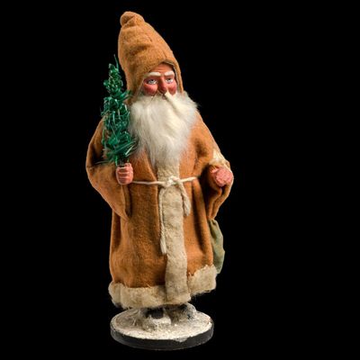 Sale Photo Thumbnail #108: Cloth Robed Antique Belsnickel