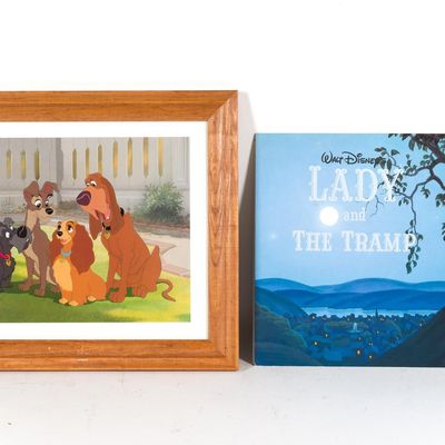 Sale Photo Thumbnail #93: 4 Disney Lady and The Tramp Lithographs