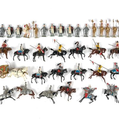 Sale Photo Thumbnail #287: 44 Lead Figurines incl Cherilea