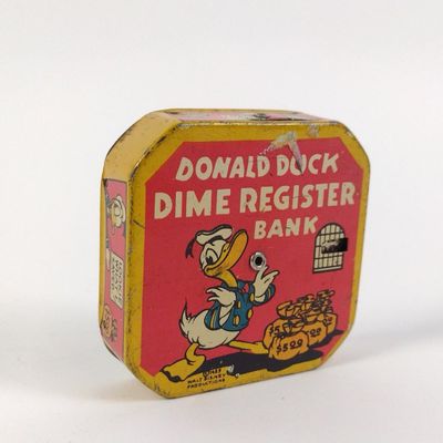 Sale Photo Thumbnail #275: Donald Duck Dime Register Bank