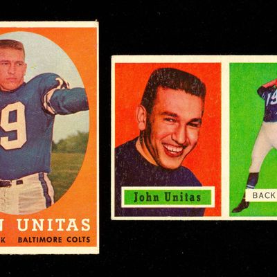 Sale Photo Thumbnail #216: 2 Johnny Uitas Football Cards