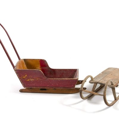 Sale Photo Thumbnail #302: 2 Antique Primitive Sleds