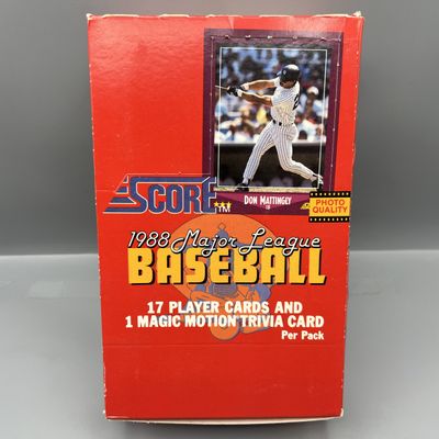 1988 Score Baseball Complete Wax Box