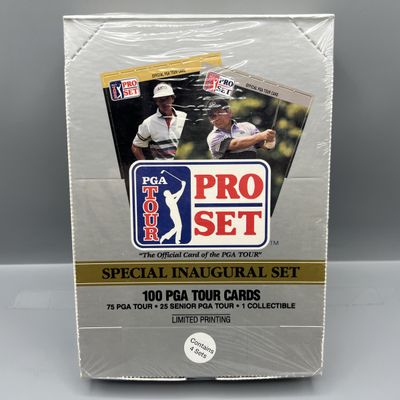 1990 Pro Set Special Inaugural Edition PGA Tour Golf Factory Sealed Box With 4 Complete Sets Inside