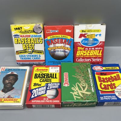 (7) 1980s & 90s Baseball Small Sets