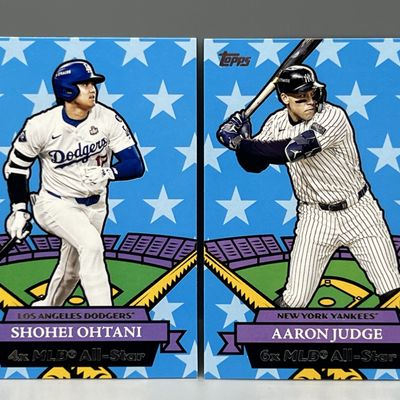 2025 Topps Shohei Ohtani All Star #07AS-1 & Aaron Judge All Star #07AS-12