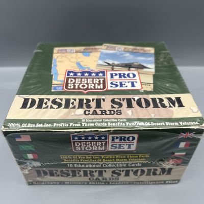 1991 Pro Set Desert Storm Factory Sealed Wax Box - Partial Seal Tear