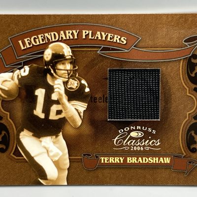 2006 Donruss Classic Terry Bradshaw Legendary Player Game Used Relic #/189