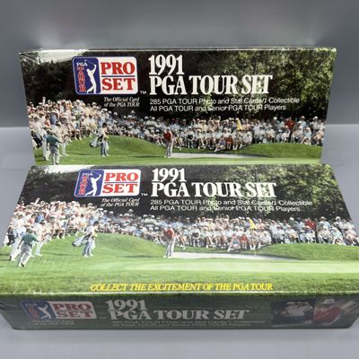 (2) 1991 Pro Set PGA Tour Golf Factory Sealed Wax Boxes