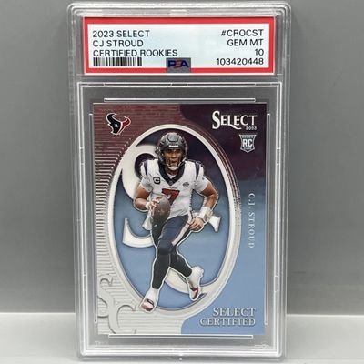 2023 Panini Select CJ Stroud Certified Rookies #CROCST PSA Gem Mint 10