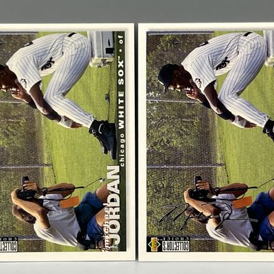 1995 Upper Deck Michael Jordan #500 & Facsimile Silver Signature Parallel #500