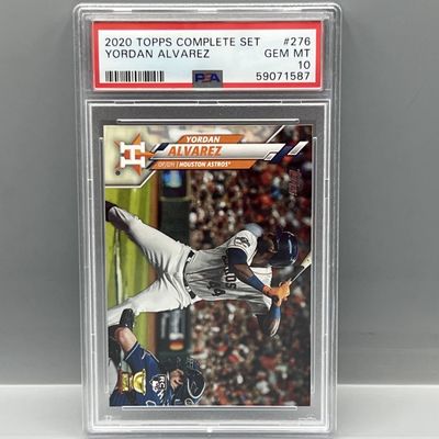 2020 Topps Complete Set Yordan Alvarez RC #276 PSA Gem Mint 10