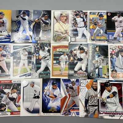 (20) Miguel Cabrera Baseball Cards