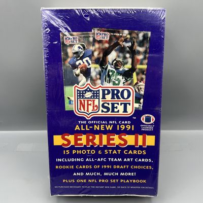 1991 Pro Set Series 2 Football Factory Sealed Wax Box