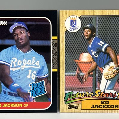 1987 Donruss Bo Jackson RC #35 & 1987 Topps RC #170