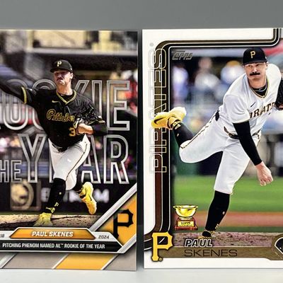2024 Topps Now Paul Skenes RC #OS-2 & 2025 Topps Rookie Cup 2nd Year #98