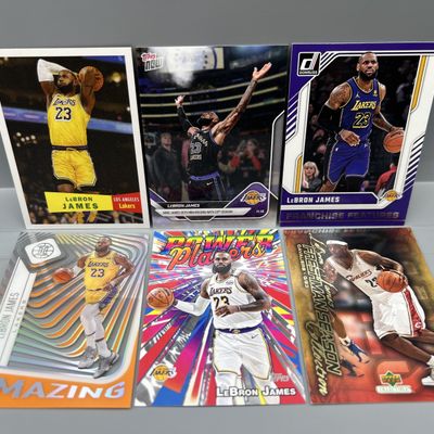 (6) LeBron James Basketball Cards