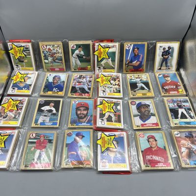 (20) 1987 Topps Baseball Unopened Rack Packs w/ Some Stars Showing