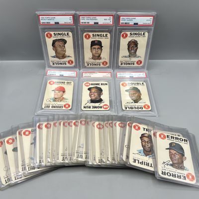 1968 Topps Game Baseball Complete Set w/ (6) PSA Graded Cards - Appears Mostly Mid to Higher Grade Condition w/ Some Exceptions