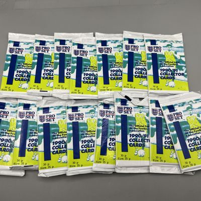 (15) 1990 Pro Set Soccer Unopened Wax Packs