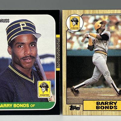 1987 Donruss Barry Bonds RC #361 & 1987 Topps RC #320
