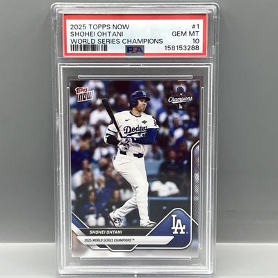 2025 Topps Now Shohei Ohtani World Series Champions #1 PSA Gem Mint 10