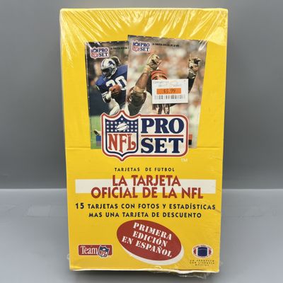 1991 Pro Set Spanish Edition Football Factory Sealed Wax Box