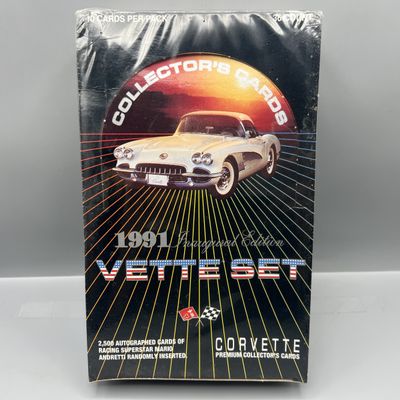 1991 Collect-A-Card Corvette Inaugural Edition Factory Sealed Wax Box
