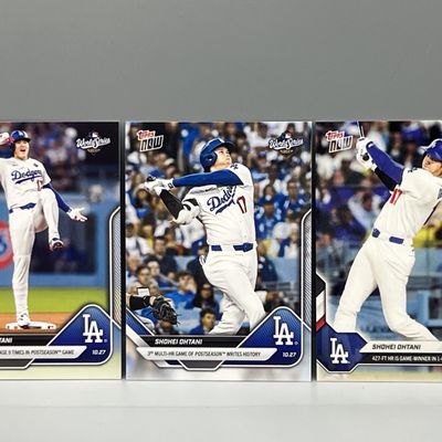 (3) Shohei Ohtani Topps Now Baseball Cards