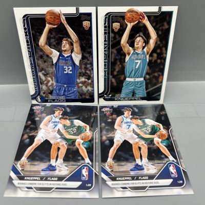 (4) Cooper Flagg & Kon Knueppel Basketball Rookie Cards