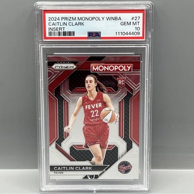 2024 Panini Prizm Monopoly WNBA Caitlin Clark RC #27 PSA Gem Mint 10