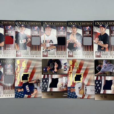 (10) Assorted Team USA Baseball Relic Cards