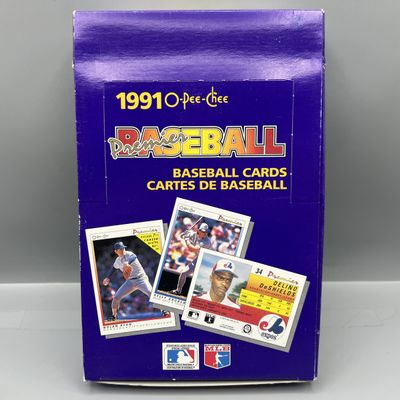 1991 O-Pee-Chee Baseball Complete Wax Box
