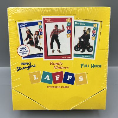 1991 Impel Laffs TV Trading Cards Factory Sealed Wax Box - Full House, Family Matters, Perfect Strangers