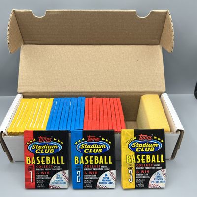 (31) 1993 Topps Stadium Club Baseball Unopened Wax Packs