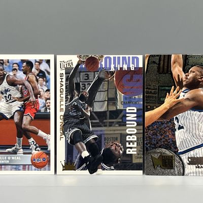 (3) Shaquille O'Neal Basketball Cards w/ RC
