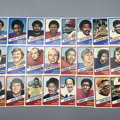 1976 Topps Wonder Bread Football Complete 24 Card Set