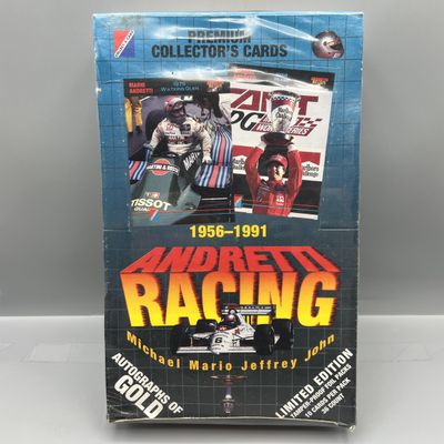1991 Collect-A-Card Andretti Racing Factory Sealed Wax Box