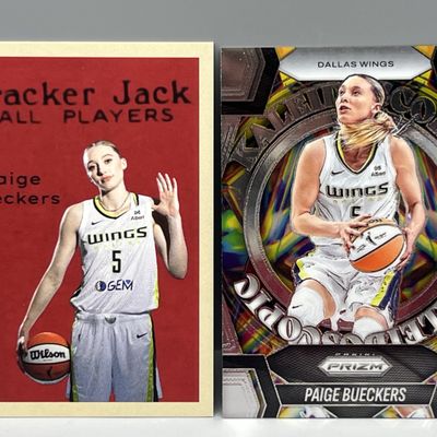 2025 Panini Prizm WNBA Paige Bueckers Kaleidoscopic RC #14 & & *Custom* Cracker Jack RC