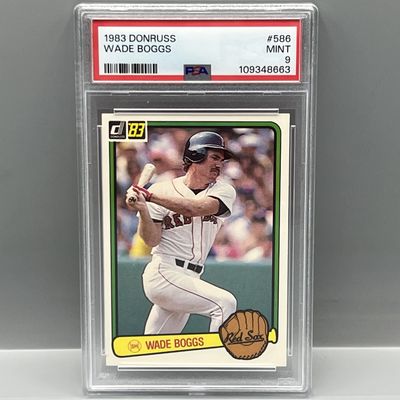 1983 Donruss Wade Boggs RC #586 PSA Mint 9