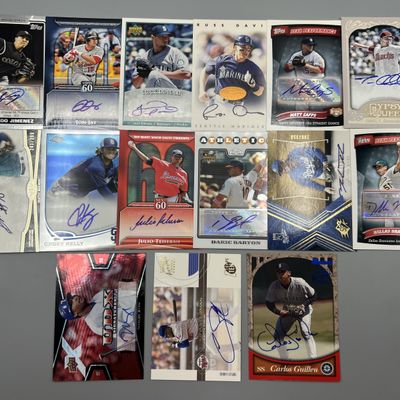 (15) Assorted Baseball Auto Cards - Varying Conditions